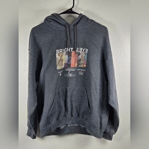 Gildan Gray Hoodie with Graphic Print Bright Eyes